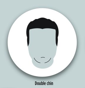 silhouette of double chin